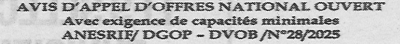 Avis d'appels d'offres