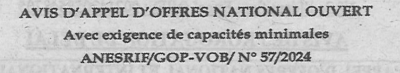 Avis d'appels d'offres