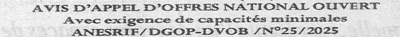 Avis d'appels d'offres