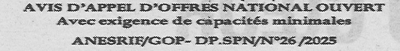 Avis d'appels d'offres