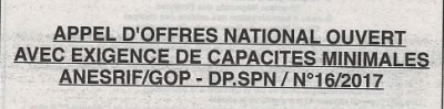 Avis de prorogation de delai