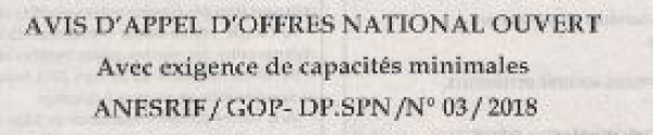 Appel D'offres