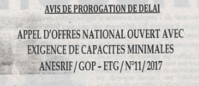Avis Prorogation de Delai