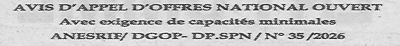 Avis d'appels d'offres