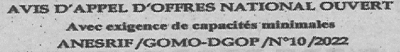 Avis d'appels d'offres