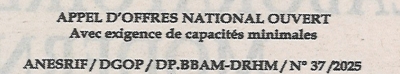 Avis d'appels d'offres