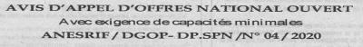 Avis d'appels d'offres